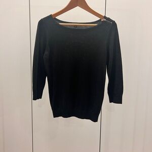 Ann Taylor Classic Black Knit Top